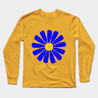 Happy blue flower Long Sleeve T-Shirt